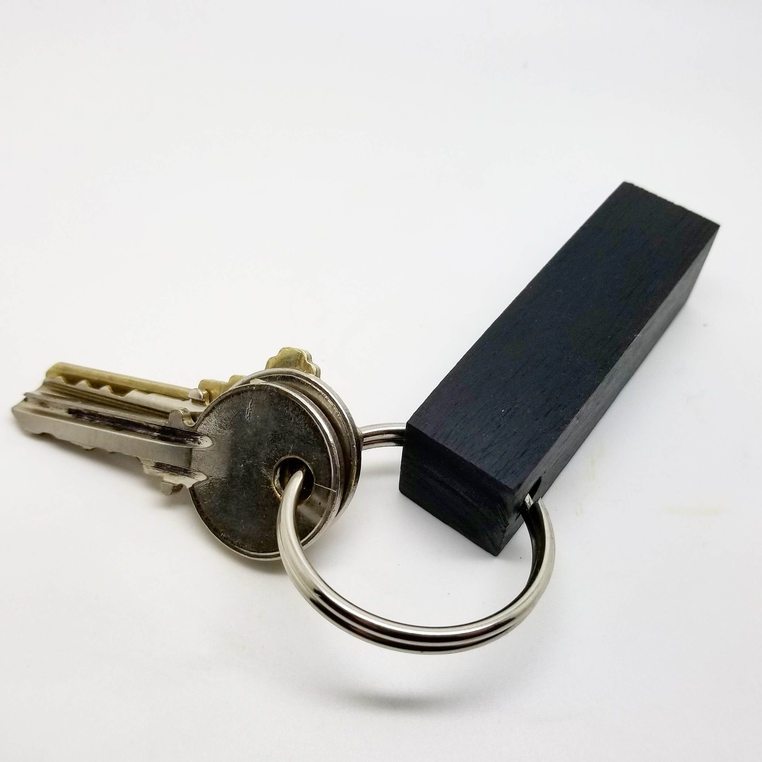 Ebony Block Keychain